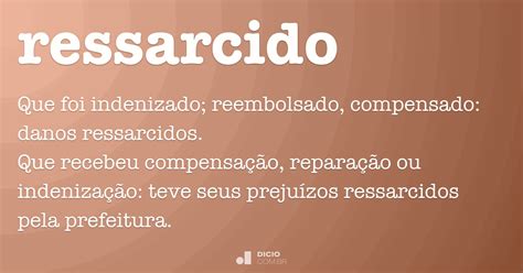 ressarcido significado.